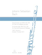 Bach, JS :: Sechs Sonaten [Six Sonatas] BWV 525-530 - Heft / Volume 2