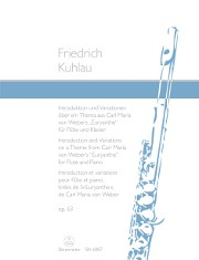 Kuhlau, F :: Introduktion und Variationen uber ein Webers 'Euryanthe' [Introduction and Variations on Weber's 'Euryanthe'] op. 63