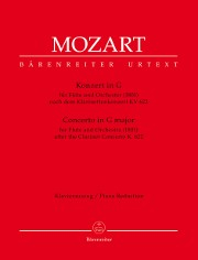 Mozart, WA :: Konzert in G nach dem Klarinettenkonzert [Concerto in G major after the Clarinet Concerto] KV 622