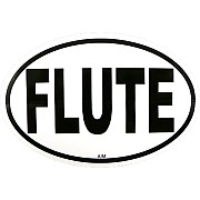 Oval Sticker - Flute