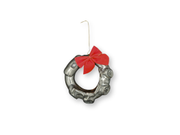 Ornament - Charcoal Flute Circle