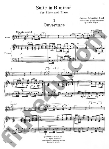 Bach, JS :: Suite in B Minor