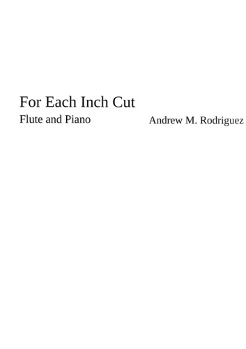 Rodriguez, AM :: For Each Inch Cut
