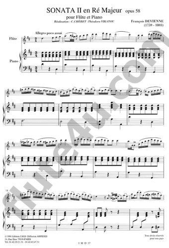 Devienne, F :: Sonata II op. 58 in D major