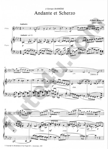 Roussel, A :: Andante et Scherzo op. 51