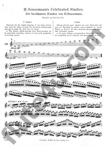 Soussmann, H :: Complete Method for the Flute Part III