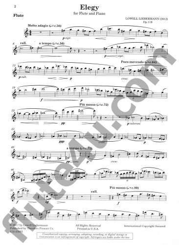 Liebermann, L :: Elegy