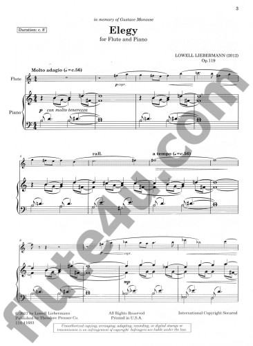 Liebermann, L :: Elegy
