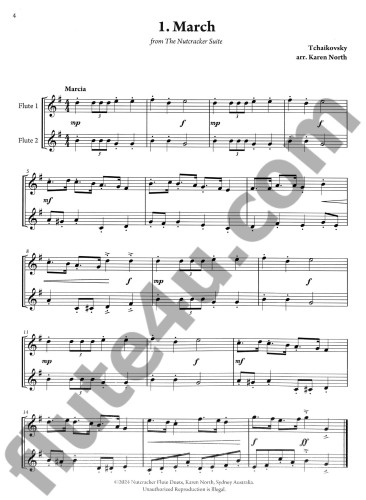 Tchaikovsky, P :: Nutcracker Flute Duets