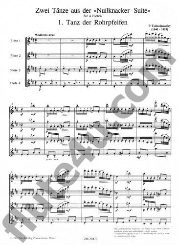 Tchaikovsky, PI :: Zwei Tanze aus der 'Nussknacker-Suite' op. 71a [Two Dances from the 'Nutcracker Suite' op. 71a]