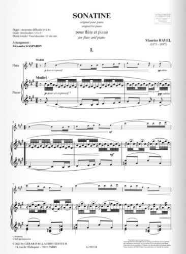 Ravel, M :: Sonatine