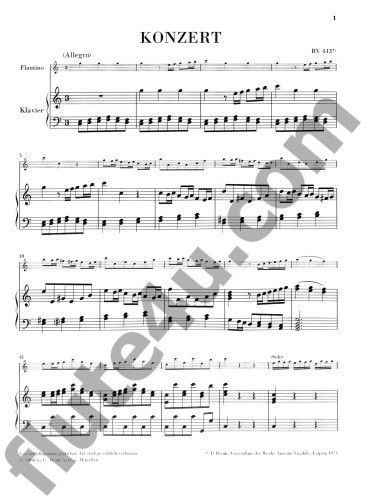 Vivaldi, A :: Flautinokonzert C-dur RV 443 [Piccolo Concerto in C Major RV 443]