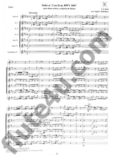 Bach, JS :: Suite No. 2 en Si menor, BWV 1067 [Suite No. 2 in B Minor]