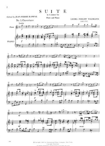 Telemann, GP :: Suite in A minor
