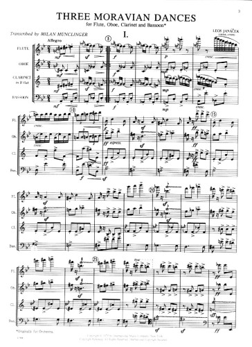 Janacek, L :: 3 Moravian Dances