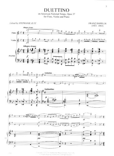 Doppler, F :: Duettino on American National Songs