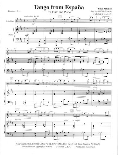 Albeniz, I :: Tango from Espana