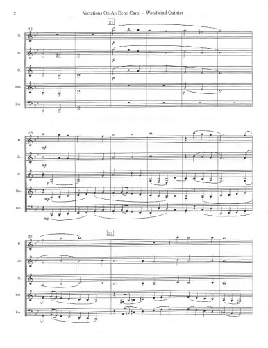 Holcombe, B :: Variations On An Echo Carol