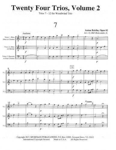 Reicha, A :: Twenty Four Trios Opus 82 - Volume 2