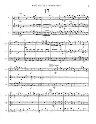 Reicha, A :: Twenty Four Trios Opus 82 - Volume 3