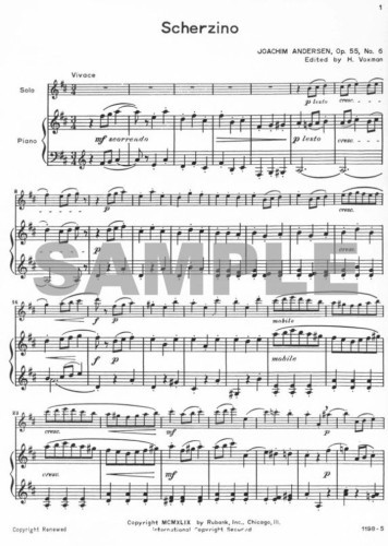 Andersen, J :: Scherzino (Op. 55, No. 6)