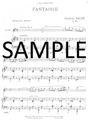 Faure, G :: Fantaisie op. 79
