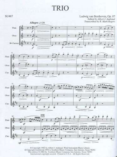 Beethoven, L :: Trio op. 87
