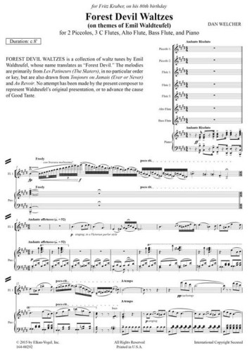 Forest Devil Waltzes Score Page 1