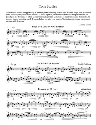 Bass Flute Method - Tone Studies