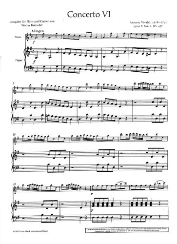Vivaldi, A :: Concerto No. 6, op. 10