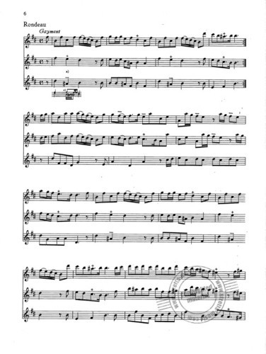 Boismortier, JB :: Six Sonatas for 3 Flutes op. 7, Vol. 2