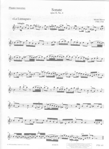 Blavet, M :: 6 Sonatas, op. 2, Vol. 2