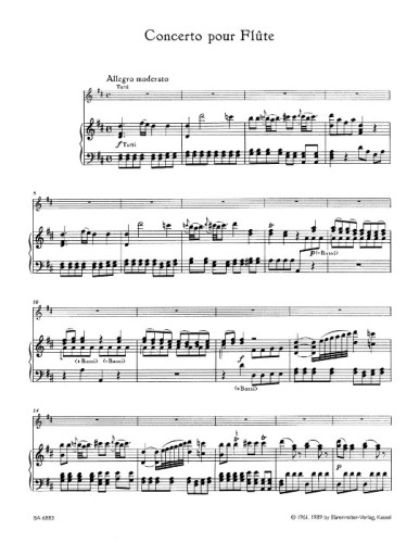 Concerto in D major Score Page 1