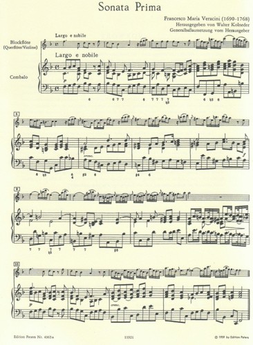 12 Sonatas Op. 1 Vol. 1 Score