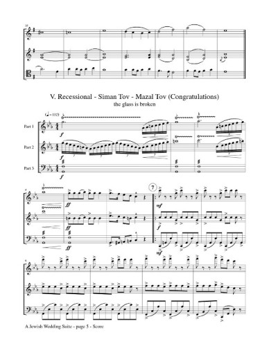 A Jewish Wedding Suite Score Page 5