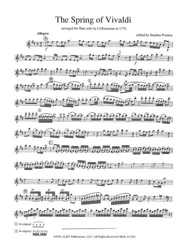 The Spring of Vivaldi Flute Solo