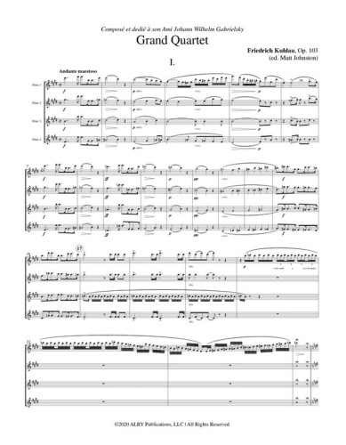 Kuhlau, F :: Grand Quartet in E minor, op. 103