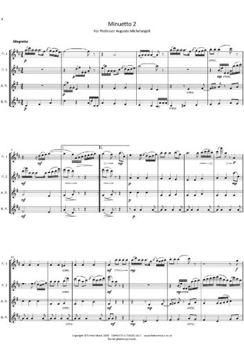 Puccini, G :: Three Minuets