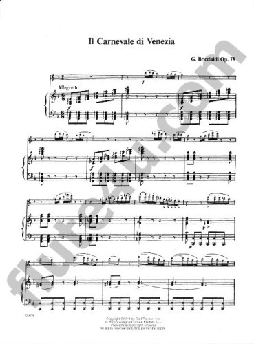 Briccialdi, G :: Il Carnevale di Venezia op. 78 [The Carnival of Venice op. 78]