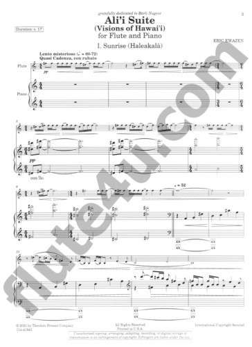 Ewazen, E :: Ali'i Suite (Visions of Hawai'i)