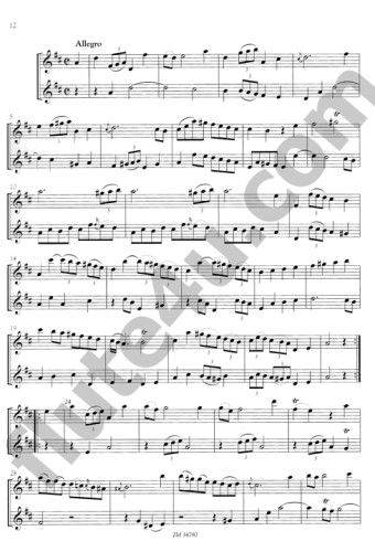 Sammartini, G :: Sechs Sonaten op. 1 [Six Sonatas op. 1]