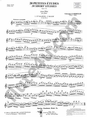Gariboldi, G :: 20 Petites Etudes op. 132 [20 Short Studies op. 132]