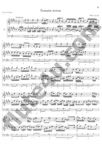 Telemann, GP :: Methodische Sonaten fur Flote oder Violine und Continuo - Band 2 [Methodical Sonatas for Flute or Violin and Continuo - Volume 2]