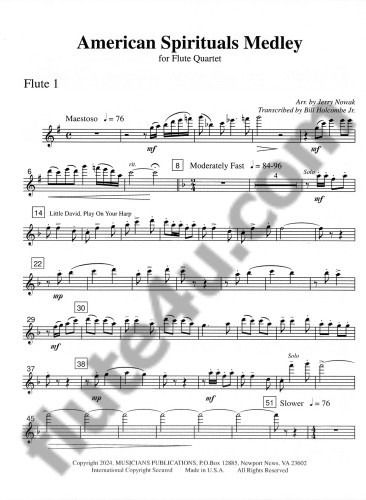 Holcombe, B :: American Spirituals Medley