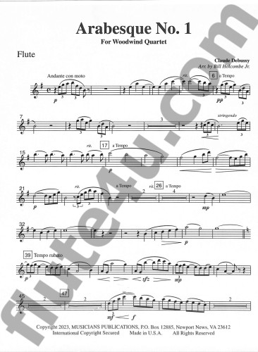 Debussy, C :: Arabesque No. 1