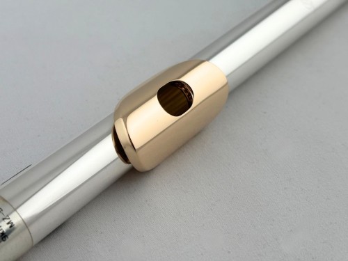 Headjoint - Miyazawa Sterling Silver MZ9, w/ 9K Lip Plate, & 14k Gold Riser #400LSS (Demo Sale)