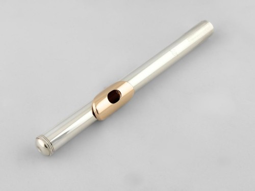 Headjoint - Miyazawa .958 Silver MZ11, w/ 9K Lip Plate, & 14k Gold Riser #F216 (Demo Sale)