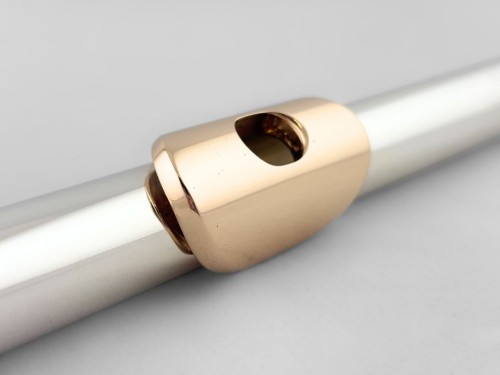 Headjoint - Miyazawa .958 Silver MZ11, w/ 9K Lip Plate, & 14k Gold Riser #F216 (Demo Sale)