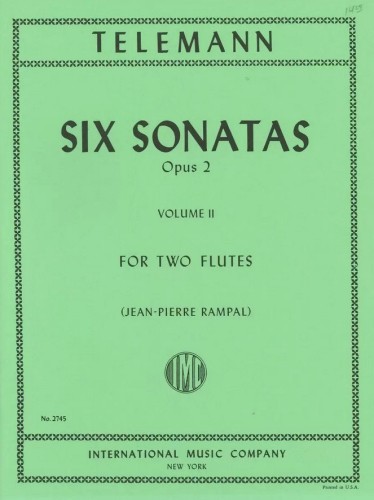 Telemann, GP :: Six Sonatas Opus 2 Volume II