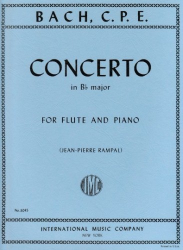 Bach, CPE :: Concerto in B flat Major